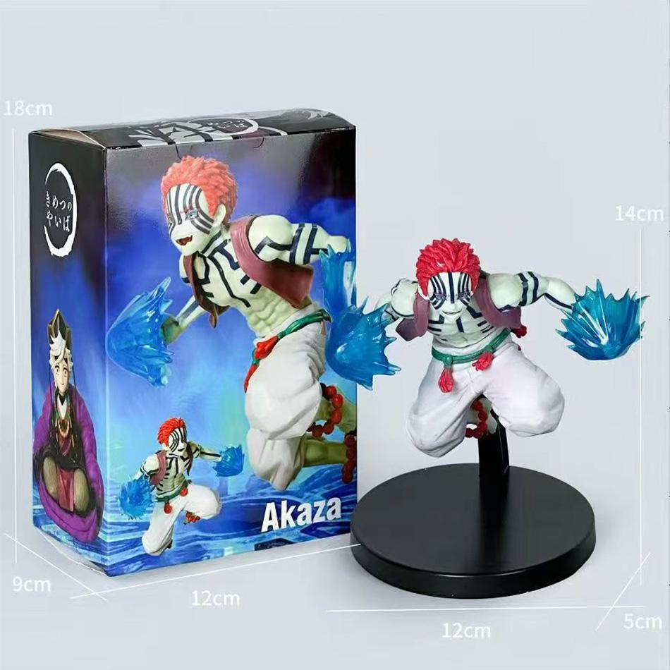4stely Anime Demon Slayer Figure Model Juuni Kitsuki Akaza Battle Figure Doll Kimetsu No Yaiba Desktop Decoration Collection Gif