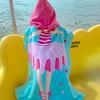 Bathrobe M 60cm length Kids Baby Children Wrap Towel Hooded Bath Towel Cape Beach Towel Pool Towel Changing Towel Baby Boy Girl Towel Water Play Bath