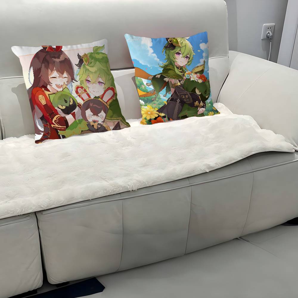 Collei Genshin Impact Kuddfodral Kuddöverdrag Vardagsrum Soffa Heminredning Anpassad