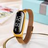 Fashion Women's Watch Rose Gold Stainless Steel Dress LED Quartz Bracelet Watch Women Female Clock Relogio Feminino Drop Ship