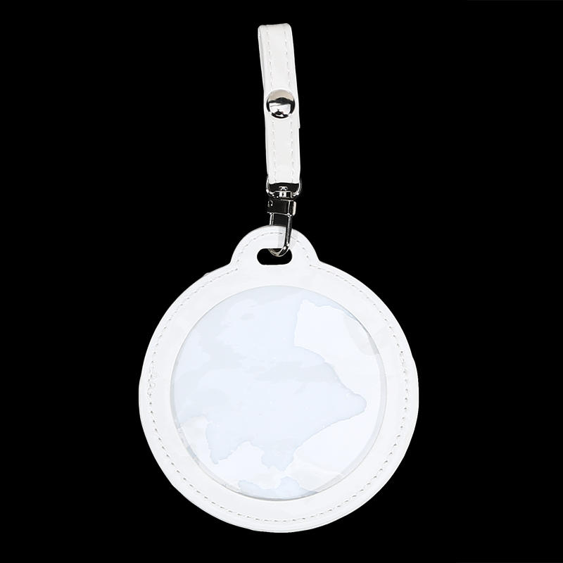 58/75mm Round Badge Protective Case Transparent Window Fan Supplies Waterproof Badge Display Bag Hangable Portable