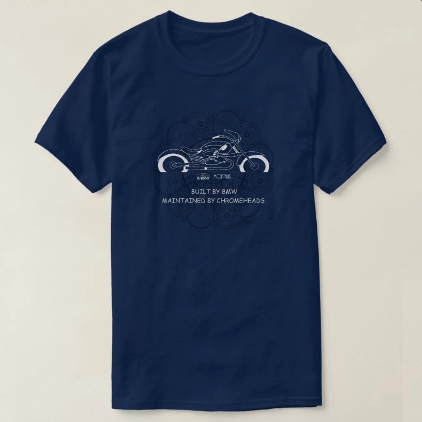 R1200C Montauk Motorcycle Maintained by Chromeheads T-Shirt 100% Cotton O-Neck Short Sleeve Summer Casual Mens T-shirt
