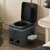 Portable Toilet Reusable Collapsible Travel Toilet 150KG Load Capacity for Hiking Beach Car Truck Boat RV Road Trips