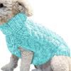 New Pet Small Pet Dog Clothes Sweater Fashion Autumn Winter Solid Fried Dough Twists Knitting Warm Comfort Clothing