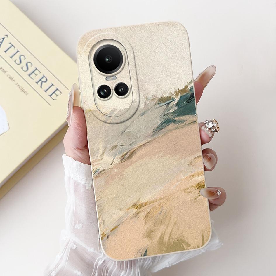 For OPPO Reno 10 Case CPH2531 Reno10 5G Cover Fashion Daisy Flower Lens Protective Soft Shell For OPPO Reno 10 Pro CPH2525 Coque