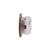 Plastic Brass Basin Faucet Sink Hole Cap Bathroom Insert Chrome Ring Overflow Cover