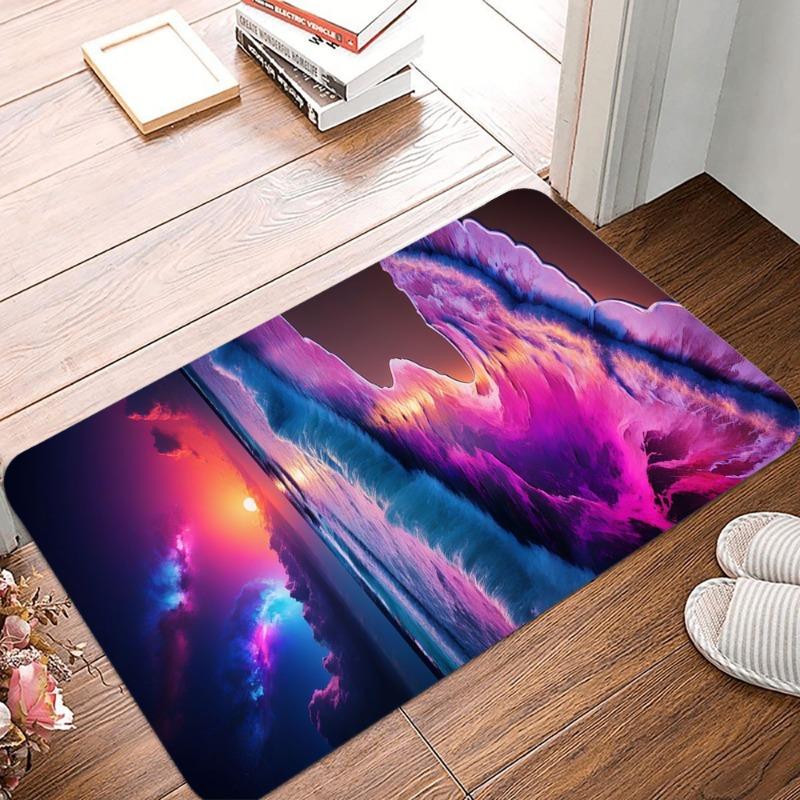 Surreal Scenery Printing Non-Slip Small Rug Waterproof Easy To Clean Floor Mat for Indoor Outdoor Use Durable Home Decor Fashion