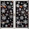 4pcs Glitter Snowflake Wall Sticker Window Clings Sparkling Window Clings Wonderland Decorations Window Stickers Snowflake Electrostatic Glass Sticker