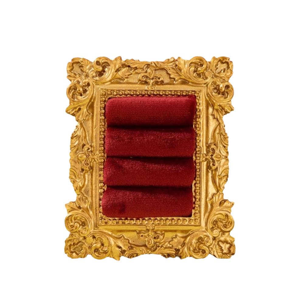 Resin Frame Jewelry Display Stand Vintage Necklace Display Stand Ring Display Stand  Wedding красный