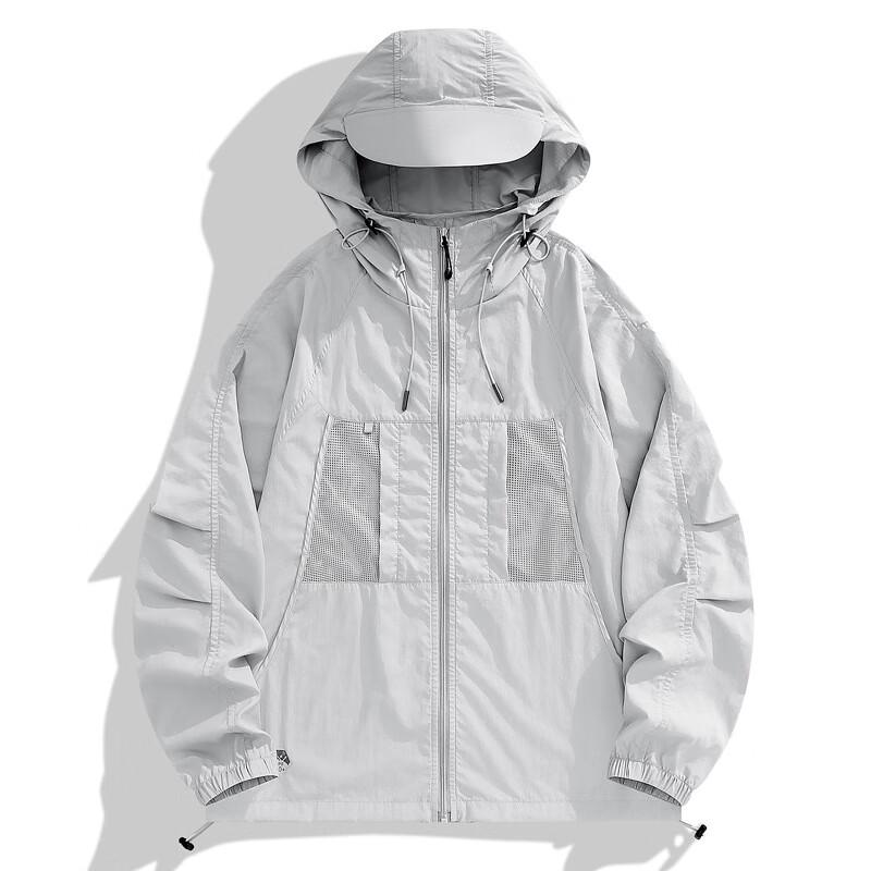 

JIAOXIU Couple s Loose Fit Sun Protection Jacket L