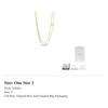 DIOR Metal, White Crystal Necklaces Women's Gold 106964268