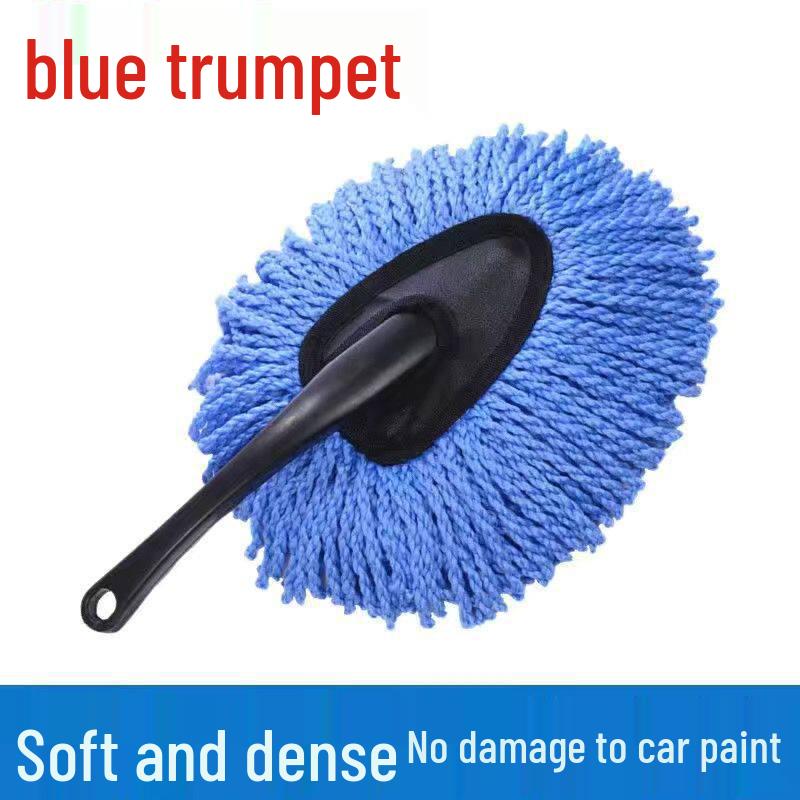 Compact Multi-functional Car Duster: Soft Bristle Mop for Dusting & Cleaning
