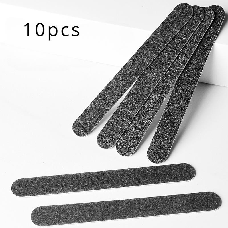 

10 шт. Пилочка для натуральных ногтей, гранулированная пилочка для ногтей, гладкая форма буфера для ногтей, профессиональная пилочка для ногтей, набор черных буферных пилочек для ногтей 10 pcs чёрный