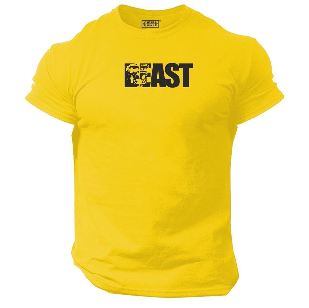 Beast T Shirt Gym Clothing Bodybuilding Training Workout Boxing Gorilla Mma Top