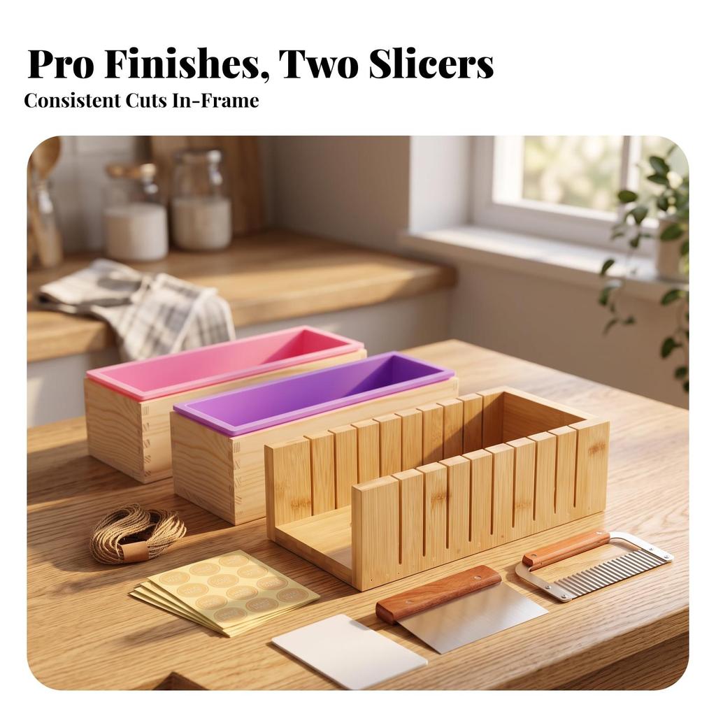 Soap Making Kit Rectangular with Silicone Mold Food Grade