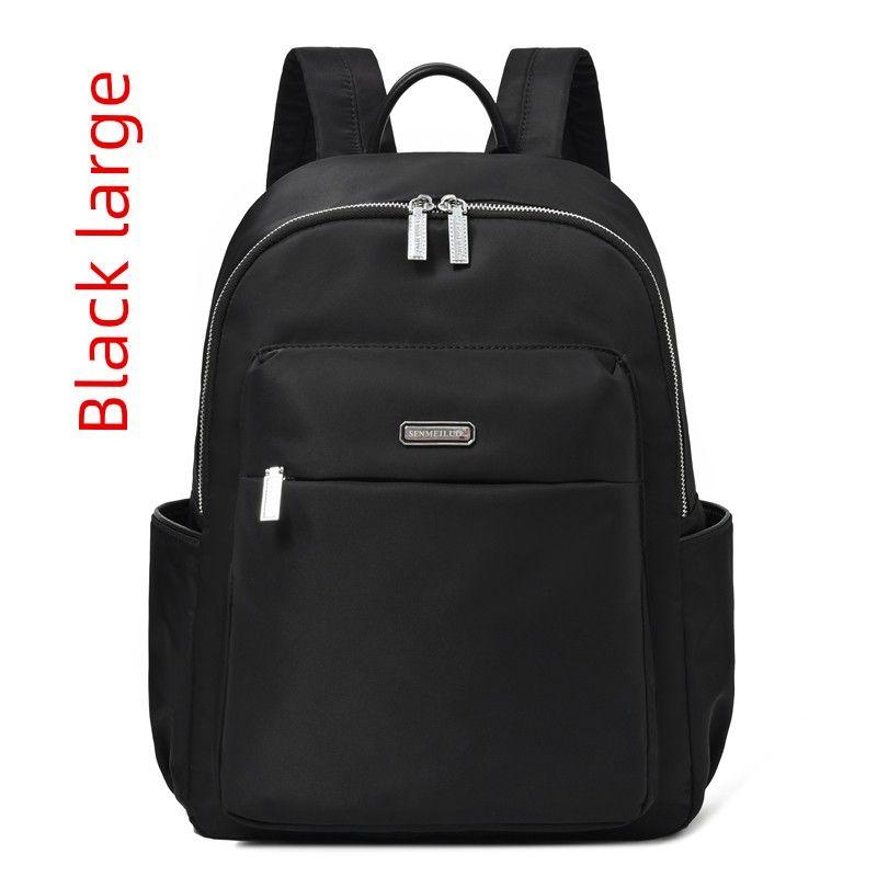 

Women s Backpack 2025 New Arrival Fashion All-Match Waterproof Oxford Cloth Small Backpack Travel Convenient Travel Large Capacity Black large