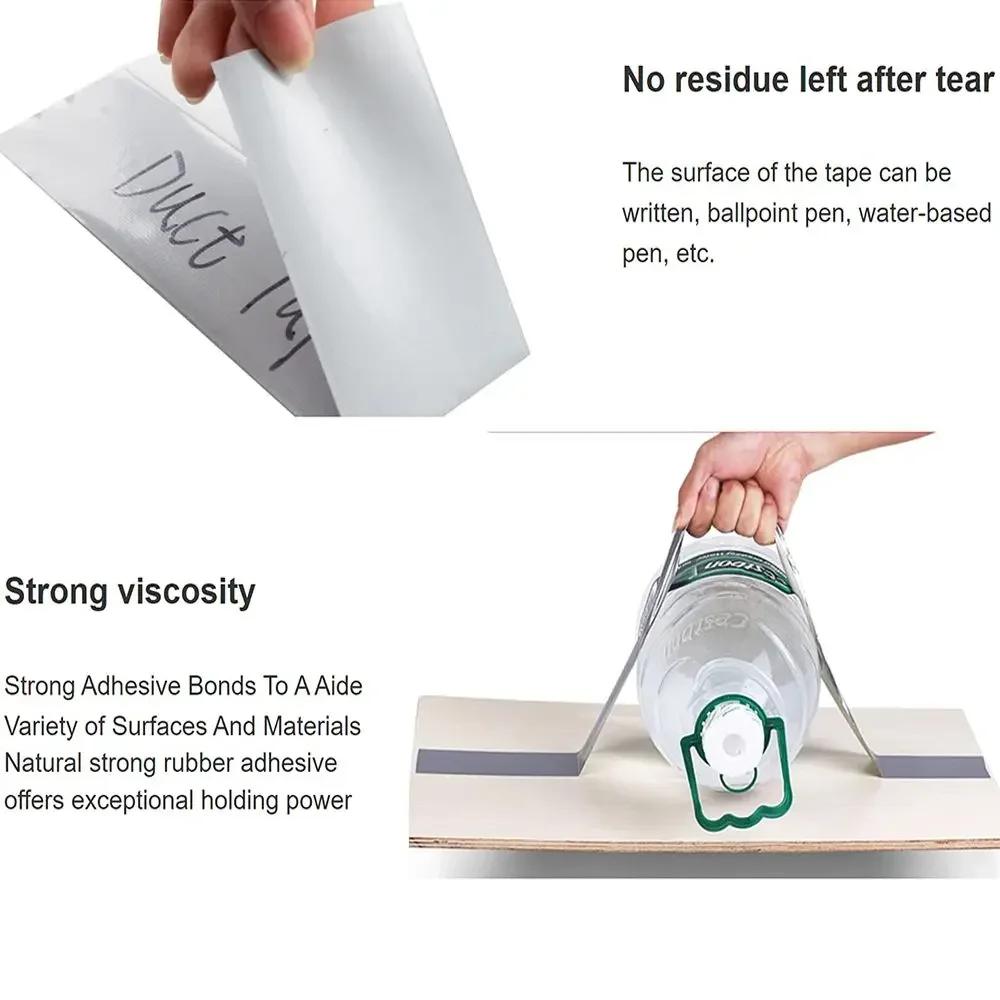 1Roll 5/10/20m Waterproof Industrial Adhesive Tape Super Sticky Cloth Duct Tape DIY Repair Home Decoration