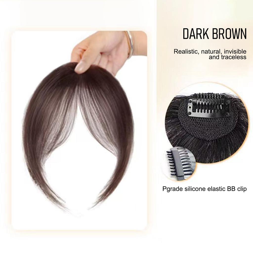 Natural Hair Bangs Side Fringe for Women Soft Breathable Not Hurt Hair Odorless Wig for Woman Girls Daily Use Hair Styling