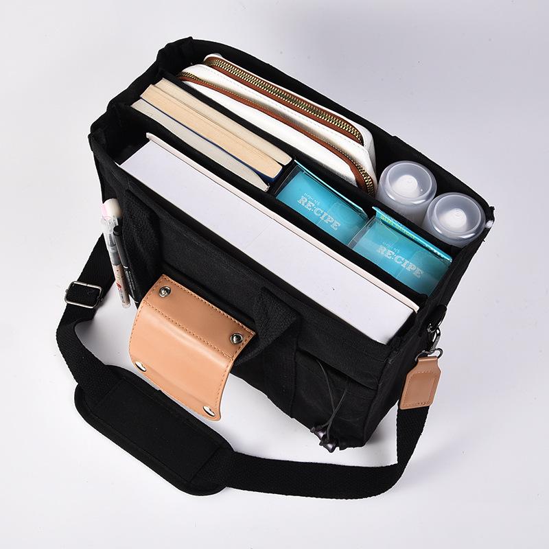 Trendy Multi-Functional Canvas Mommy Bag - Fashionable Mother & Baby Shoulder Messenger