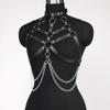 Ženy Sexy postroj Pás Hrudník Body Postroj Kožené Spodní prádlo Bdsm Bondage Spodní prádlo Gothic Fetish Oblečení Festival Rave