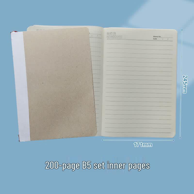 B5 Lined Thread-Bound Notebook Refill