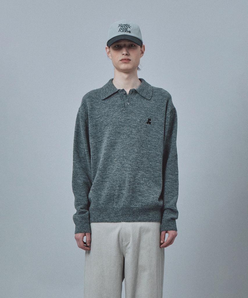 REST&RECREATION Cotton Coloration Logo Cap - Gray
