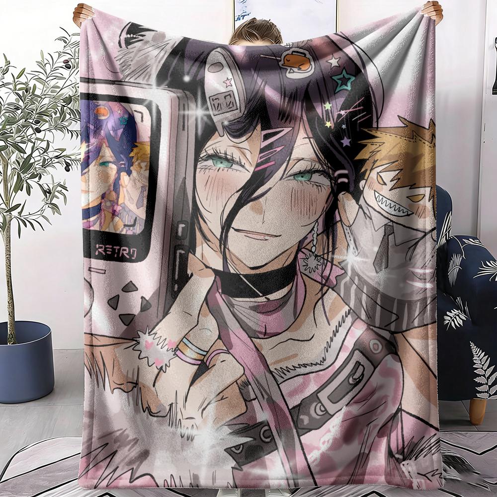 GUOYU Blanket Cchainsaw man Raze Throw Soft Flannel Throw Summer Blanket Lightweight Cozy Nap Blanket for Sofa Bed Travel