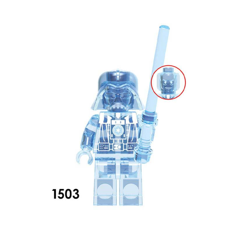 New! Star Wars Holographic Stormtrooper Minifigure Building Blocks Assembled Building Blocks Toys For