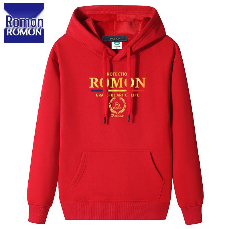 Luomon Men s Hooded Sweatshirt: Autumn/Winter Plus Velvet Thick Warm Casual Pullover Hoodie 5XL 190-210 lbs