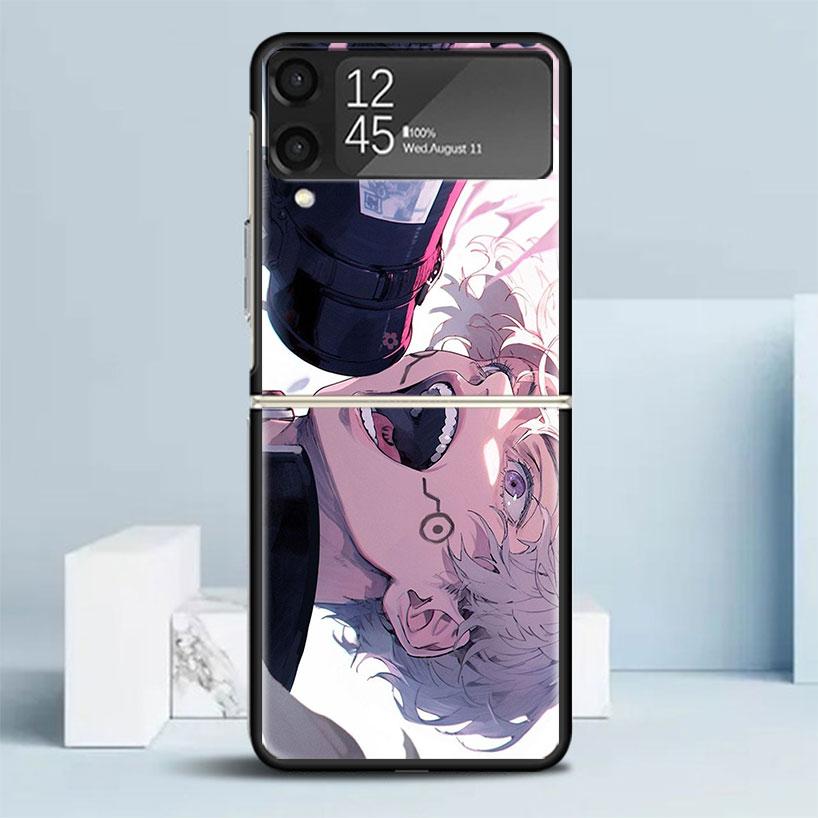 Kaisen J-Jujutsu Inumaki Toge Phone Case For Samsung Galaxy Z Flip7 Flip6 5G Flip5 Flip4 Flip3 ZFlip 7 6 3 4 5 Shockproof Back C