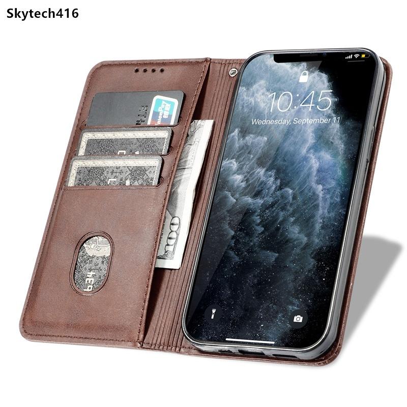For OPPO Reno 7 8 9 10 11 11F 12 Pro Plus FS 12F 4G 5G Case Leather Phone Cover Casing Card Slot Wallet Holder Shockproof