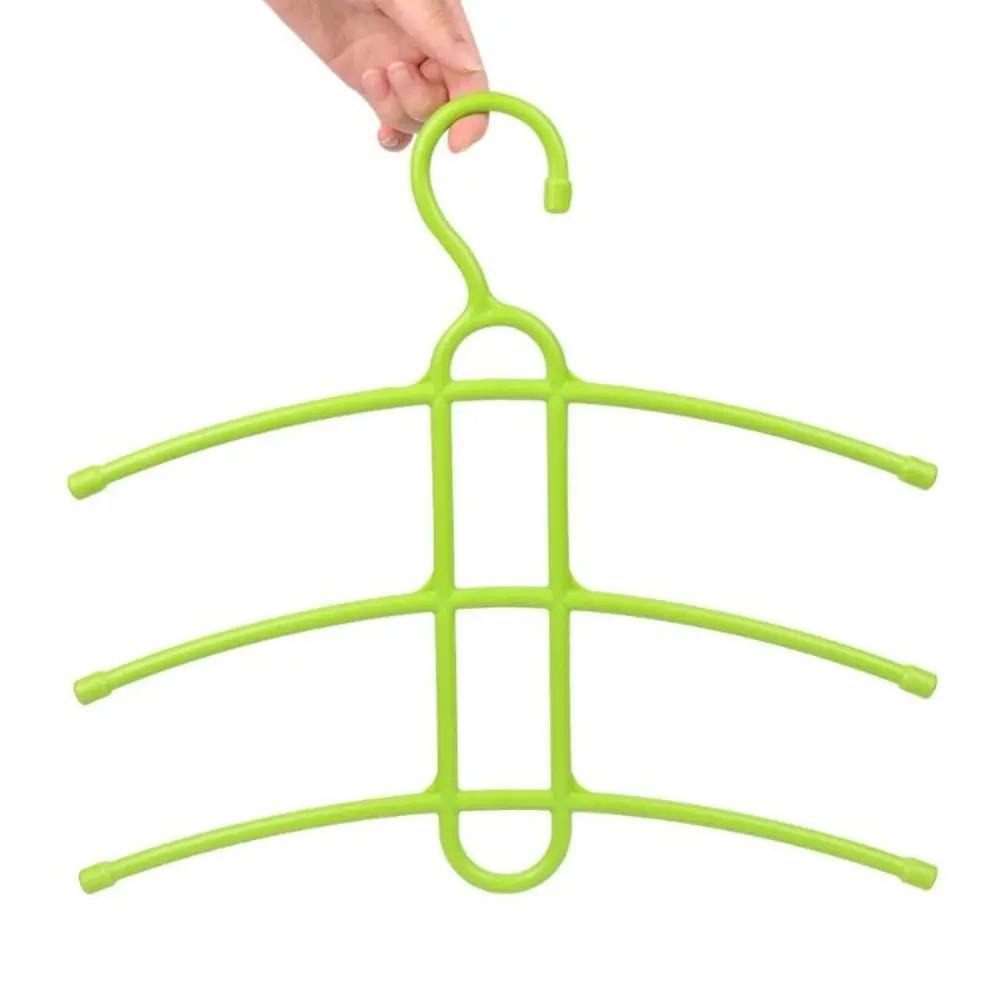 Anti-skid Hanger Hook 3 Layer Wardrobe Organizer Clothes Hanger Clothes Rack Space Saver