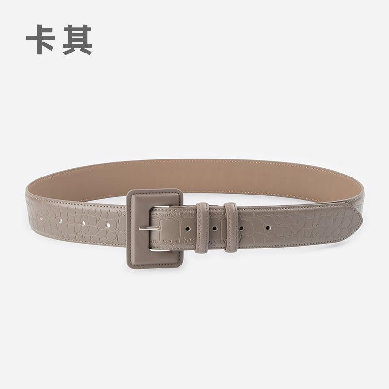 

Women S Belt, Leather Wide Coat Decorative Waist Seal, Simple Women S Belt, Advanced Feeling, Waist And Thin