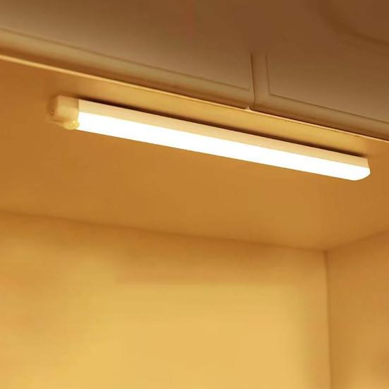 Motion Sensor LED Cabinet Light USB Rechargeable Magnetic Stick-on Lamp No Drilling Cabinet Light for Kitchen Wardrobe Stairs