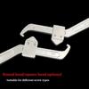 Adjustable Crescent Hook Wrench - Cr-V Steel, Round & Square Heads, HRC35-43, Industrial-Grade for Home & Professional Use
