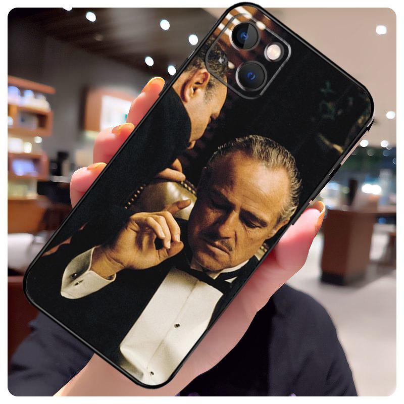 The Godfather Movie Italian Mafia Case For iPhone 16 11 12 13 14 15 Pro Max Plus 13 Mini X XS Max XR Plus Cover Coque