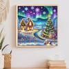 Christmas House Diamond Art Kits for Home Office Wall Decor DIY Gem Art Diamond Painting Kits Diamond Dots Gem Art 11.81x11.81in
