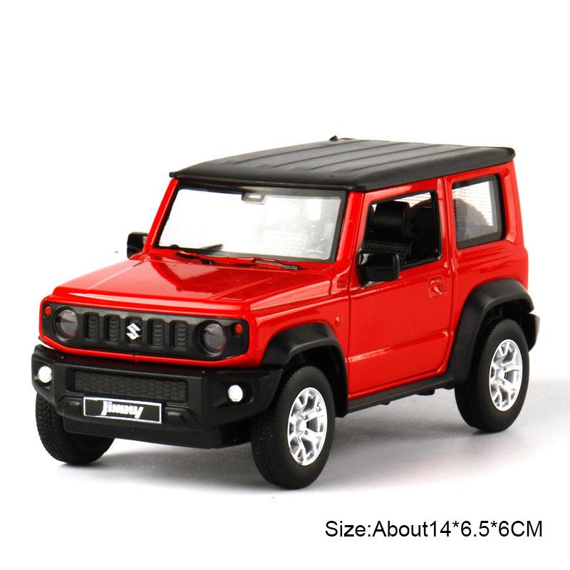 Échelle 1:26 Maquette de Voiture Jouet Suzuki Jimny Son et Lumière de Simulation Pull Back Alliage Moulé Sous Pression Véhicules Tout-Terrain Jouets de Décoration pour Enfants