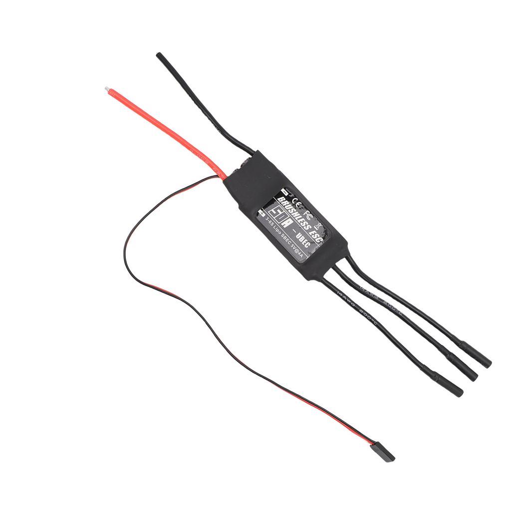 50A RC Brushless ESC 4.0mm Banana Female Plug Brushless Motor Electric Speed Controller for RC