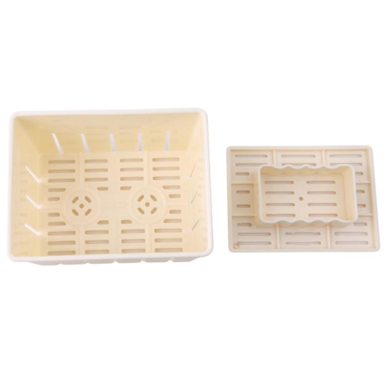 Homemade Tofu Mold Soybean Curd Tofu Making Mold With Cheese Cloth DIY Plastic Press Moulds Kitchen Cooking Tool Set