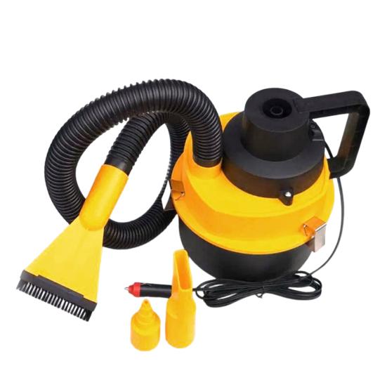 

Versatile Car Vacuum Cleaner with Large Dust Bin 2300Pa Strong Suction High Speed Powerful Handheld Vacuum with Cleaning Nozzles жёлтый