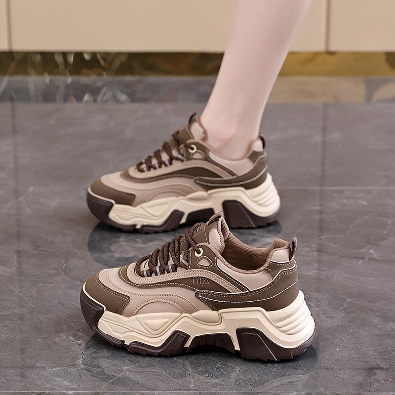 Platform dad shoes women's 2025 spring and autumn new student casual versatile sports shoes lightweight women's shoes KT-2370