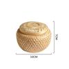 Desktop Ornament Bamboo Storage Basket Fruit Dried Fruit Snack Woven Basket Cute Tea Basket