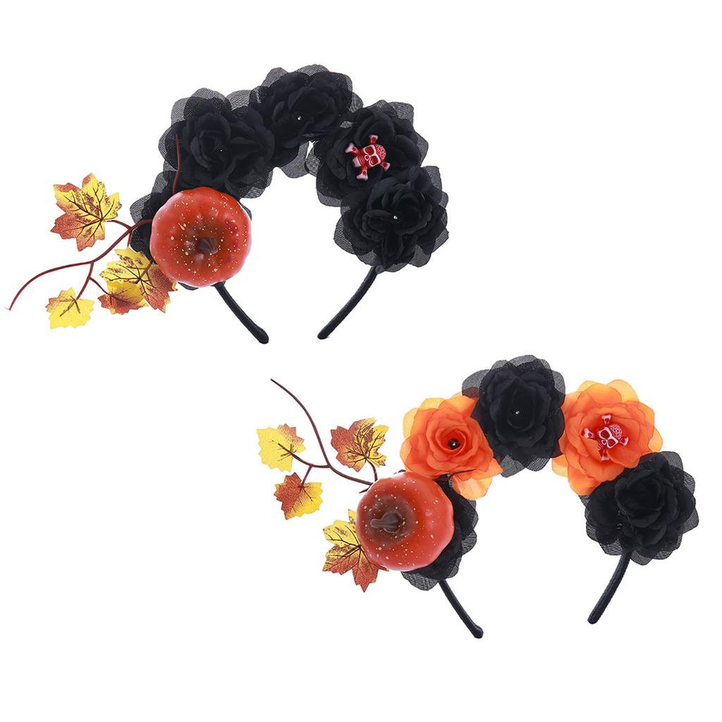 Halloween Headbands Skull Pumpkin Hair Bands Hair Hoop Halloween Party Hair Accessories Cosplay Halloween Costumes
