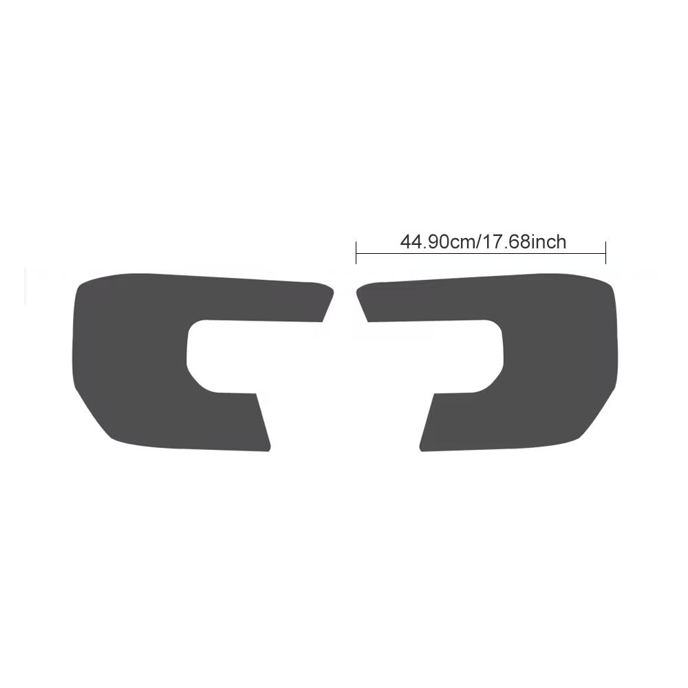 For Ford Ranger 2023 2024 2025 Invisible Car Wrap TPU Film Headlight Protective Tint 2PCS Accessories