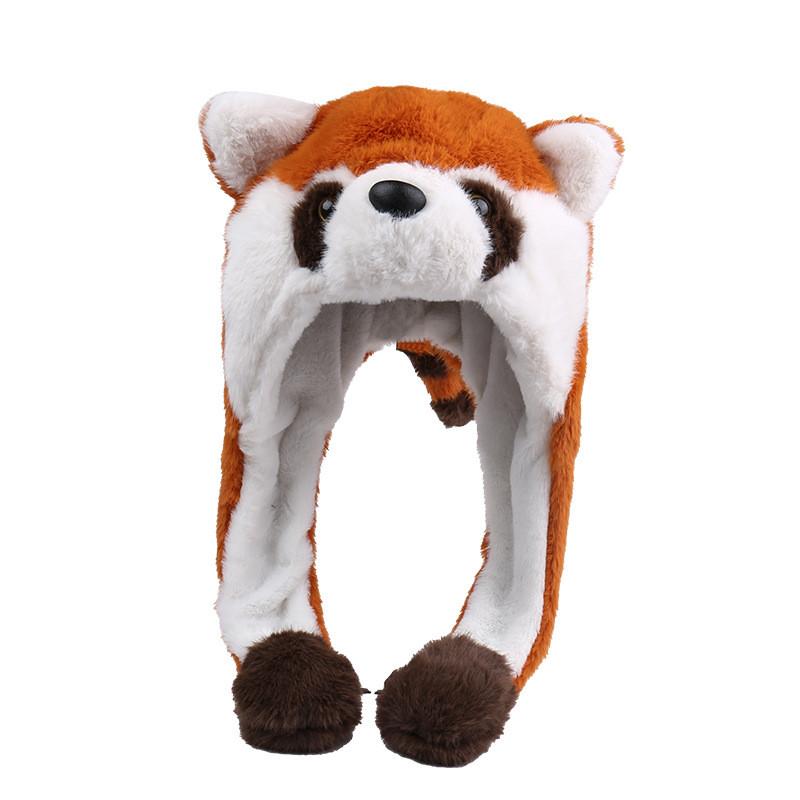 Plush Eared Beanie Hat With Moving Ears For Winter Warmth And Windproof Comfort