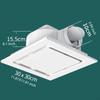 Exhaust Fan Mounting Opening 10x10 Inch White Square Quiet Bathroom Automatic Backdraft Damper