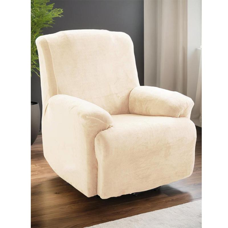 1Seat Recliner Sofa Cover Velvet Slipcover Cover Elastic Relax Armchair Slipcover And Couch Cover Room Decor 1 Seater(4pcs)