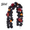 Realistic Floral Ornaments Halloween Artificial Maple Leaf Vine Decor Fall Wall Hanging Garland Silk Flowers for Party Scene Spooky Thanksgiving