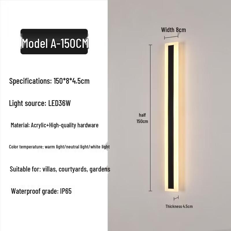 

Waterproof Outdoor LED Linear Wall Light